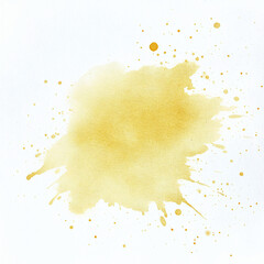 Watercolor yellow splash