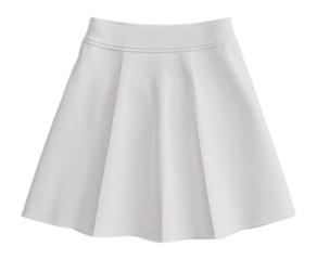 PNG White short skirt mockup fashion minimalist clothing.