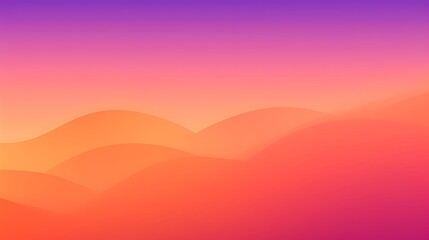 Obraz premium Abstract Orange And Purple Gradient Hillscape