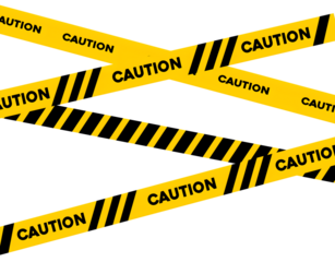Danger, caution and warning tapes. Black and yellow police stripe border. Crime scene. vector illustration.