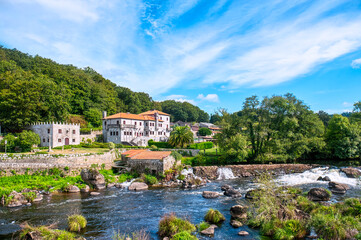 Fototapeta premium Ames is a Spanish municipality in the province of A Coruña, in the autonomous community of Galicia. It borders Santiago de Compostela.