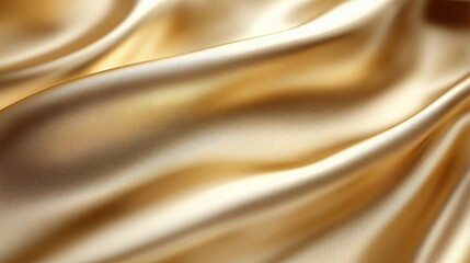 Fototapeta premium Golden Silk Fabric Texture