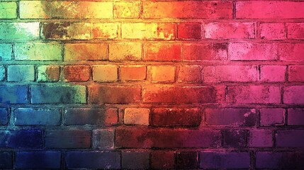 Vibrant Grunge Art Wall with Gradient Lighting, Abstract and Textured Design
