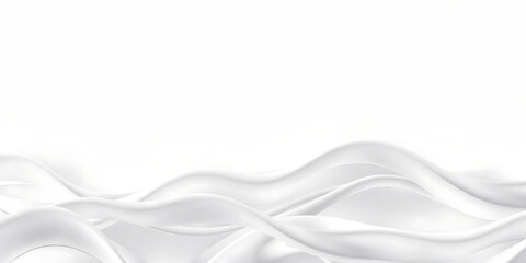 Obraz premium Abstract White Flowing Curves Background