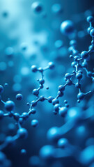 Magnesium glycinate molecule structure with a blue and white gradient background.