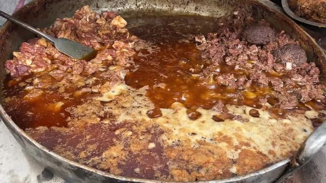 Close up shot of Mutton chap prepared in 112 year old eatery Royal Indian Hotel in Kolkata