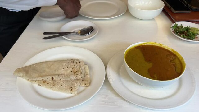 Mutton Haleem and rumati roti from Royal Indian Hotel, India