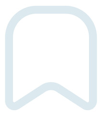 Obraz premium Outline bookmark icon