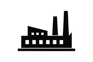 Obraz premium Factory Icon on white background