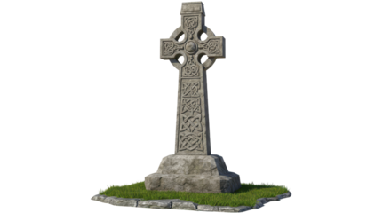 Isolated Celtic Cross Monument