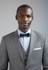 Confident Kenyan Professional in Business Attire, Sharp Focus with Natural Lighting on Clean Backdrop