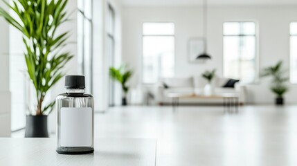 Stylish living room air purifier modern home lifestyle photography bright environment close-up view