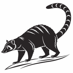 cuscus black silhouette icon vector