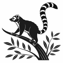 cuscus black silhouette icon vector