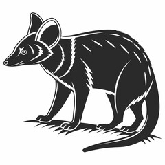 cuscus black silhouette icon vector