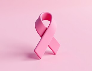 Pink Ribbon Symbol for Breast Cancer Awareness