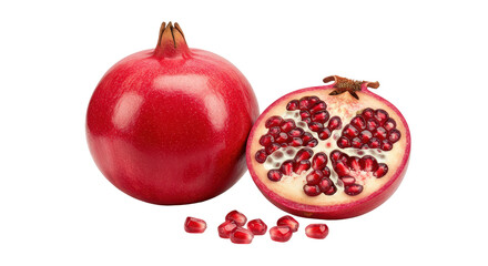 Isolated Pomegranate Fruit