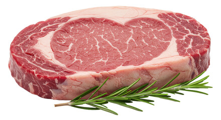 Isolated Ribeye Beef Steak