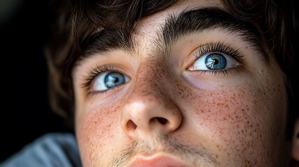 Fototapeta premium Teenager Eyes Wide Open.