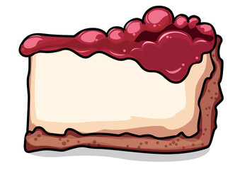 This is an illustration of a cheese cake