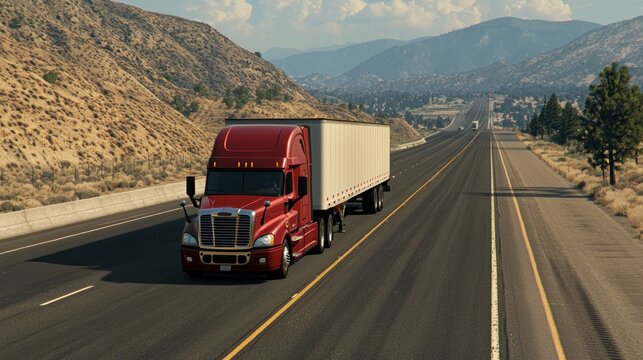 Driving school experience training for cdl truck drivers on open roads realistic environment scenic viewpoint