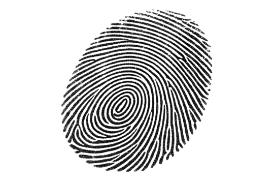 Fingerprint identification and forensic science concept. - Powered by Adobe