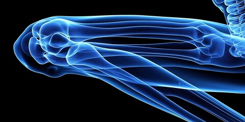 Naklejka premium Anatomy Knee Joint X-ray