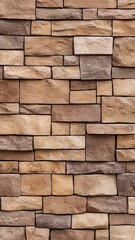 Obraz premium Realistic Classic Brick Wall Texture with Depth and Detail