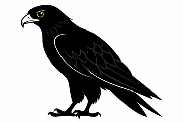 eurasian marsh harrier silhouette vector
