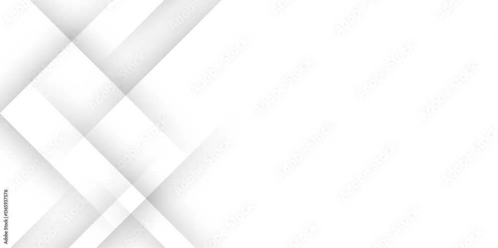 Poster Elegant abstract background with grey lines with shadow. modern abstract gray line light dynamic shape composition background. Gray and white geometric background with copy space. , Modern design.	