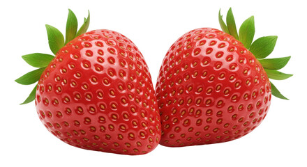 Isolated Strawberries