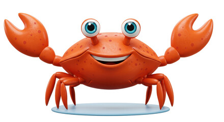 Isolated Cartoon Crab