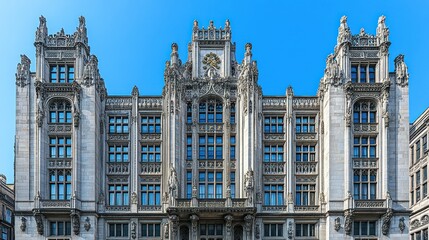 Obraz premium Ornate European building facade