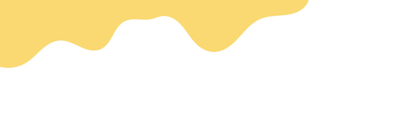 yellow melt butter. melted mayonnaise illustration. flat style melting mustard. abstract wavy background. wavy background for advertising banner. melting mustard isolated on white background.