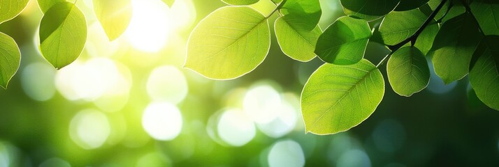 Lush Greenery in Sunlight