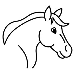 horse head silhouette