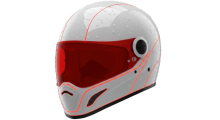 Isolated Racing Helmet