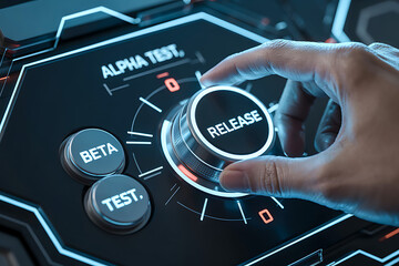 App or Software Development Testing Concept: Alpha Test, Beta Test, and Release Stages in Software Development Process
