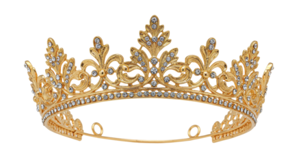 Isolated Gold and Diamonds Crown