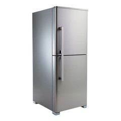 modern refrigerator isolated on white