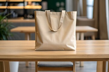 Eco Shipping bag, Mockup isolated on white background