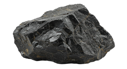 Isolated Coal Stone