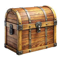 treasure chest isolated on white
