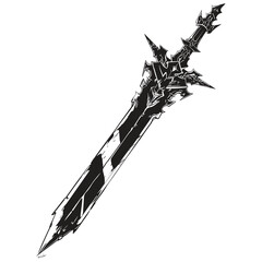 Dynamic Samurai Sword with Ink Splashes © MrOwlCreatives