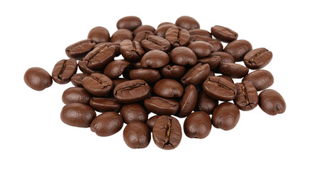 Isolated Coffee Beans Pile