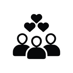 Community best solid icon vector illustration
