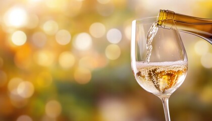 Wine being poured into glass