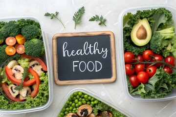 Healthy Meal Prep with Fresh Vegetables and Avocado A Nutritional Lifestyle