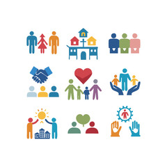 Community best solid icon vector illustration