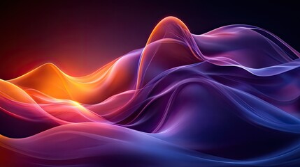 Obraz premium Abstract colorful dynamic flowing lines. Use for graphic design background